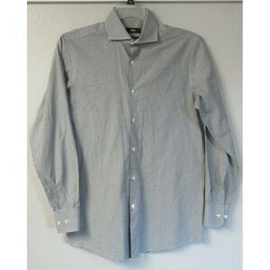 Mens Hugo Boss Long Sleeve Button Front Dress Shirt Sharp Fit Mark US 15 x 32/33